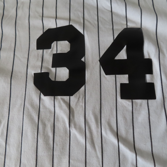 Vintage Chicago White Sox Shirt Mens  White MLB  Russell Athletic USA #34 90s - Picture 6 of 9